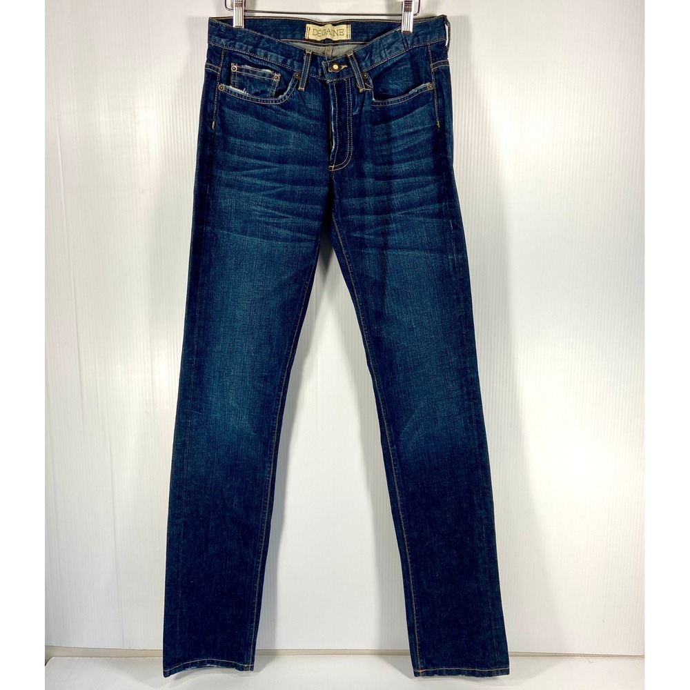 Degaine Straight Leg Buttonfly Blue Denim Jeans Womens 29 NWT